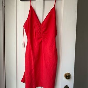 Red Zara Sundress Spaghetti Strap